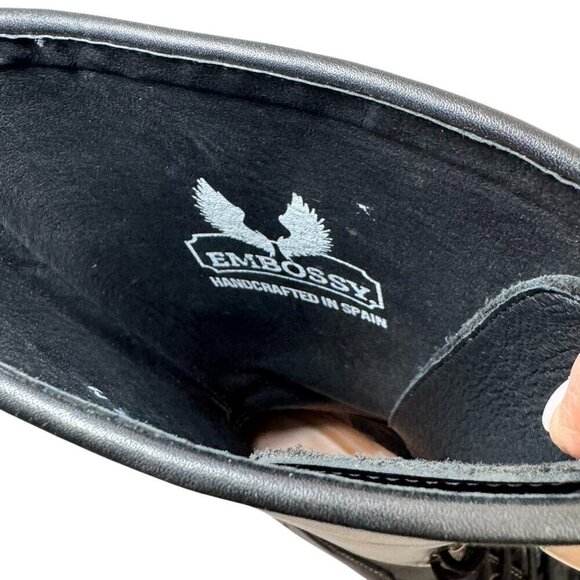 EMBOSSY Men's Logger Lace Up Boots Vibram Sole Motorcycle New Size 41/8 - Picture 10 of 15